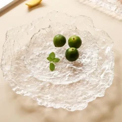 Glasteller im nordischen Stil „Frozen“ – elegantes Geschirr