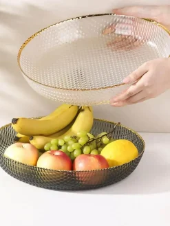 Glasteller zur Aufbewahrung von Obst und Snacks – Elegantes Wohnzimmerdekor