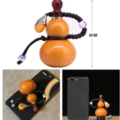 Glücksbringer-Schlüsselanhänger - Tragbare Amulettflasche