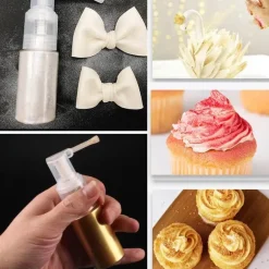 Glitzerspray zum Dekorieren von Kuchen – tragbares essbares Glitzerwerkzeug