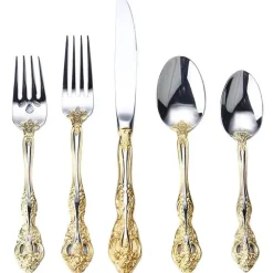 Gold Silber Edelstahl Besteck Set - Küchengeschirr Werkzeuge Zubehör