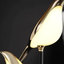 Golden Wagtail Figurine - Decorative Bird Sculpture Decor