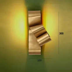Goldene Wandleuchte – Elegante Dekobeleuchtung