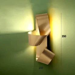 Goldene Wandleuchte – Elegante Dekobeleuchtung