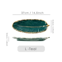 Goldenes Keramikteller-Set – Kreative Geschirrkollektion