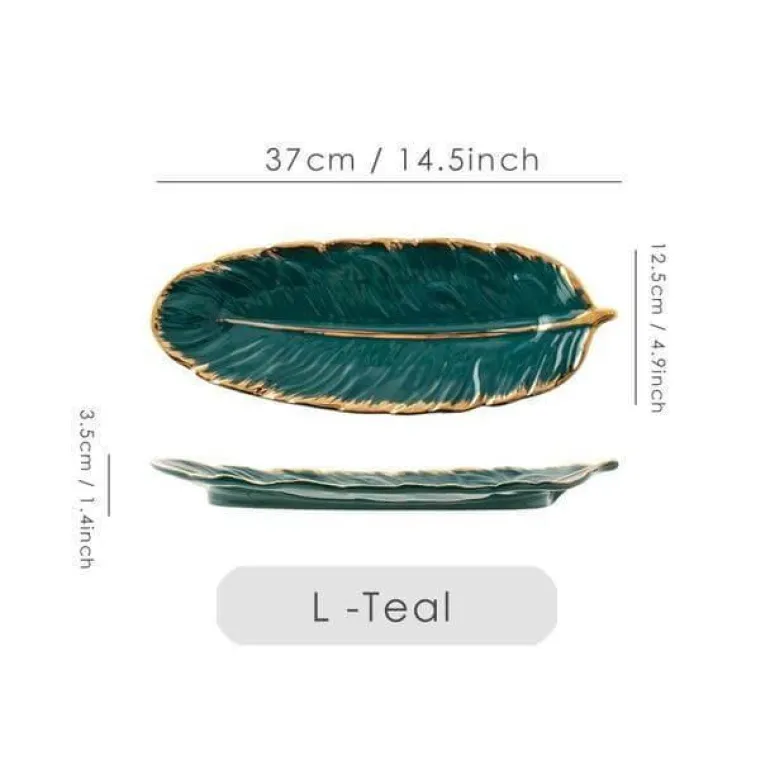 Goldenes Keramikteller-Set – Kreative Geschirrkollektion