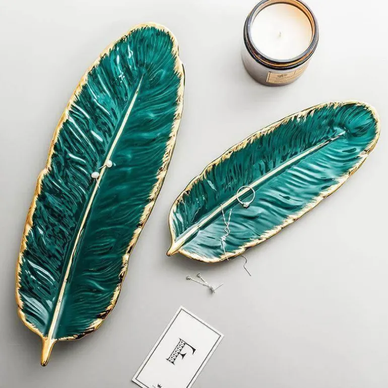 Goldenes Keramikteller-Set – Kreative Geschirrkollektion
