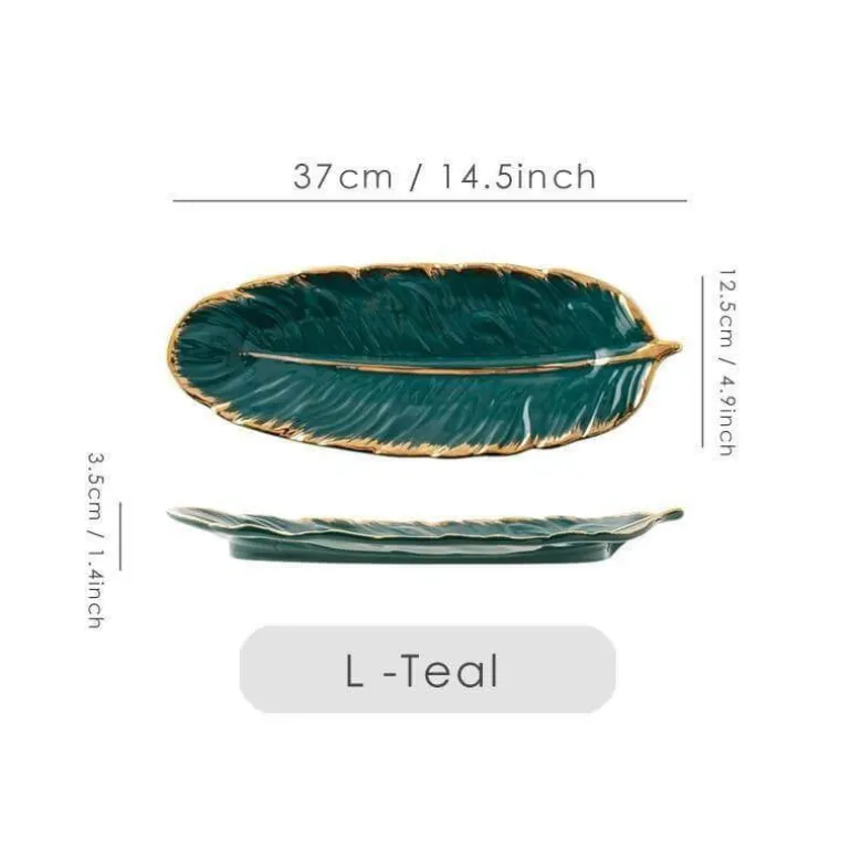 Goldenes Keramikteller-Set – Kreative Geschirrkollektion