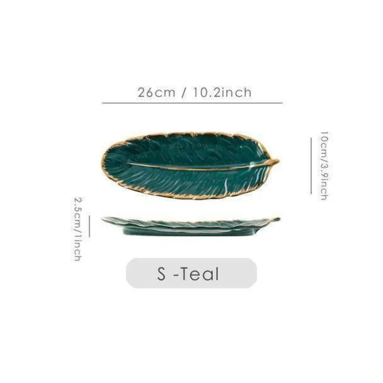 Goldenes Keramikteller-Set – Kreative Geschirrkollektion