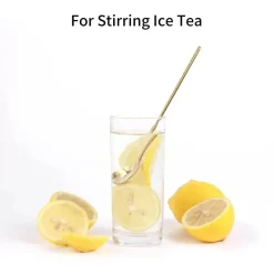 Goldfarbenes Kaffeelöffel-Set aus Edelstahl – 4 Espresso-Teelöffel