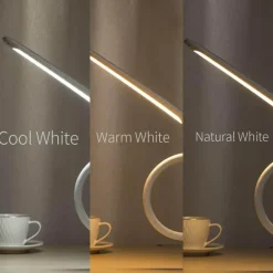 Gooseneck Clip-On Desk Lamp - Dimmable Adjustable Task Light