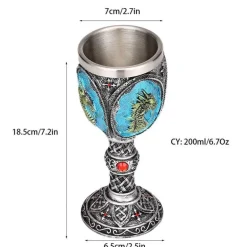 Gothic Dragon King Edelstahlkelch - 200 ml Weinglas