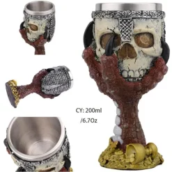 Gothic Dragon King Edelstahlkelch - 200 ml Weinglas