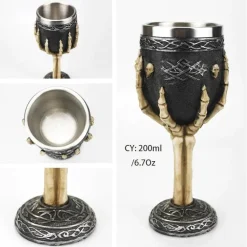 Gothic Dragon King Edelstahlkelch - 200 ml Weinglas