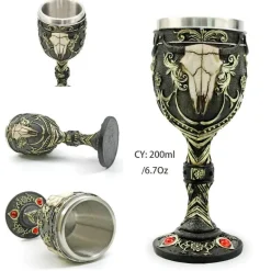 Gothic Dragon King Edelstahlkelch - 200 ml Weinglas