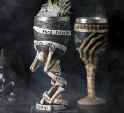 Gotischer Totenkopfkelch - Cocktail-Trinkgeschirr aus Edelstahl