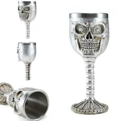 Gotischer Totenkopfkelch - Cocktail-Trinkgeschirr aus Edelstahl