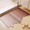 Gradient Diatom Mud Bath Mat - Irregular Design Bathroom Accessory