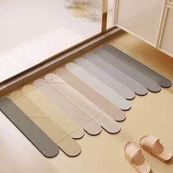 Gradient Diatom Mud Bath Mat - Irregular Design Bathroom Accessory