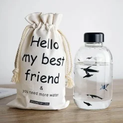 Gradient Sky 600ml Glaswasserflasche - Stilvolles Sport-Trinkgeschirr