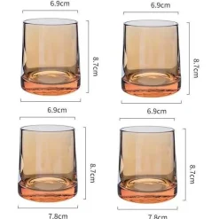 Grauer Bernsteinglaskrug - Hitzebeständige Teekanne Saftkrug mit Griff