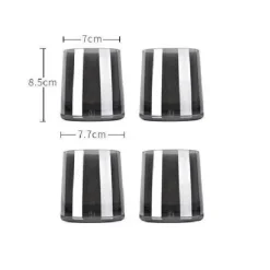 Grauer Glaskrug - Saft- und Teekrug mit großem Fassungsvermögen