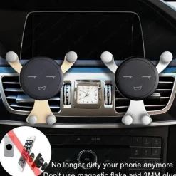 Gravity-Telefonhalter für Lüftungsschlitze – Autohalterungsclip