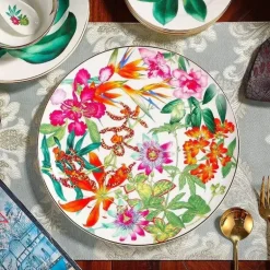 Green Leaf Geschirrset - Teller Schüsseln Teegeschirr