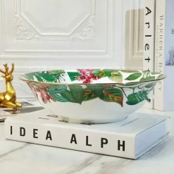 Green Leaf Geschirrset - Teller Schüsseln Teegeschirr