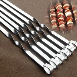 Grillspieße-Set aus Edelstahl – Grillwerkzeuge für den Außenbereich