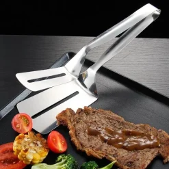 Grillzange aus Edelstahl – Easy Grip BBQ Tool