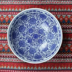 Große chinesische Keramik-Fischschale – Suppen- und Dampfschale