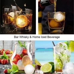 Große Eisballform – perfekt für Cocktails und Whiskey-Getränke
