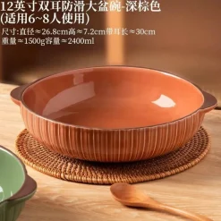 Große Keramik-Fischschale – Servierschale für Nudeln und Suppe