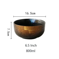 Große Ramen-Schüssel aus Keramik – vielseitige Suppenschüssel für Nudeln und Salat