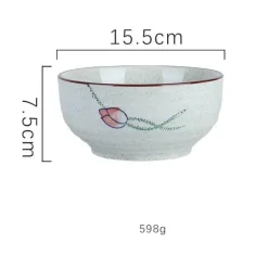 Große Ramen-Schüssel aus Keramik – 67 Zoll große Nudelsuppenschüssel für Küche und Hotel