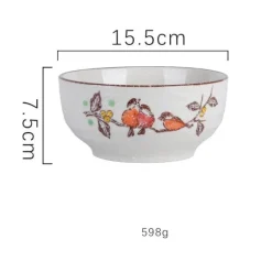 Große Ramen-Schüssel aus Keramik – 67 Zoll große Nudelsuppenschüssel für Küche und Hotel