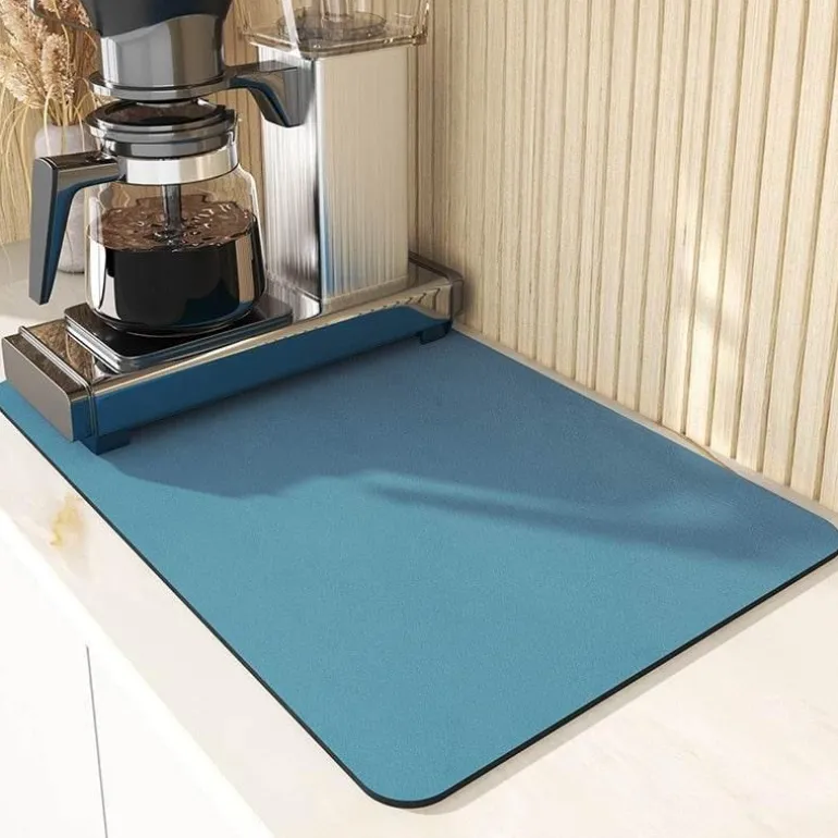 Große wasserabsorbierende Abtropfmatte – Küchen-Abtropfunterlage