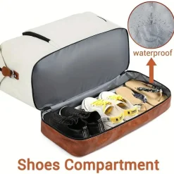 Große Wochenendtasche – Reiseaufbewahrung mit Schuhfach und tragbarem Design