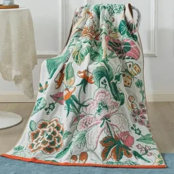 Großes Badetuch aus Baumwollgaze – weich, saugfähig, 90 x 180 cm für ultimativen Komfort