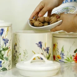 Großes, mit Silikon versiegeltes Vorratsglas für Blumen – vielseitige Dose für Nüsse, Tee, Zucker, Gewürze