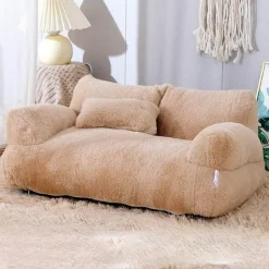 Großes Plüsch-Haustiersofa – Bequemes Vier-Jahreszeiten-Hunde-/Katzenbett