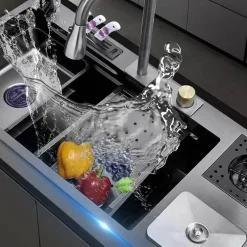 Großes Regenwasserfall-Spülbecken – Nanotechnologie-Design