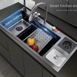 Großes Regenwasserfall-Spülbecken – Nanotechnologie-Design