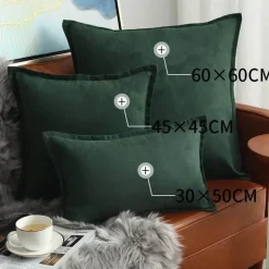 Hahnentritt-Kissenbezug - Schwarz-weißer Kissenbezug mit Schleife, 30 x 50 cm