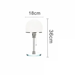 Halbkugelförmige Tischlampe aus Glas – stilvolle, moderne Akzentbeleuchtung für die Inneneinrichtung