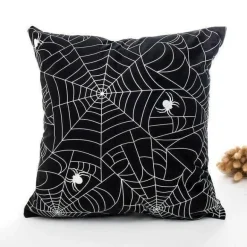 Halloween Kissenbezüge - Schwarz-Weiß Gruseliges Dekor