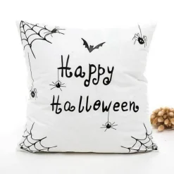 Halloween Kissenbezüge - Schwarz-Weiß Gruseliges Dekor