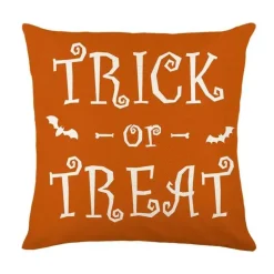 Halloween Kissenbezug - Schwarze Hexe Geist Leinen Kissenbezug