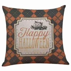 Halloween Kürbis Kissenbezüge - Bequemes Baumwolldekor